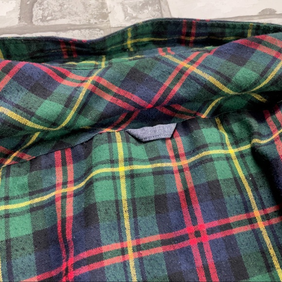 Rue Saint Patrick Sherpa Lined Overshirt Green/Red/Yellow - Picture 11 of 11